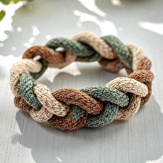 Evanori Handmade Braided Rope Bracelet - Earth Tones